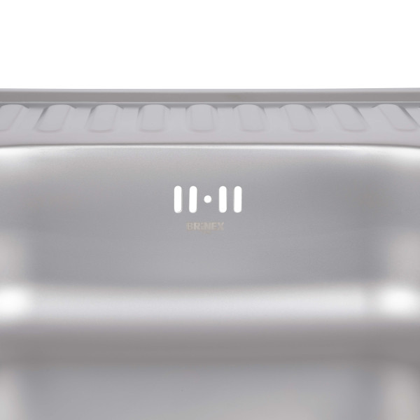 Кухонна мийка Brinex 6060-L 0,6 мм Satin (BRIN6060LSAT06)8