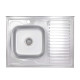Кухонная мойка Brinex 6080-L 0,6 мм Satin (BRIN6080LSAT06)1