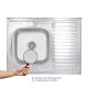Кухонная мойка Brinex 6080-L 0,6 мм Satin (BRIN6080LSAT06)3
