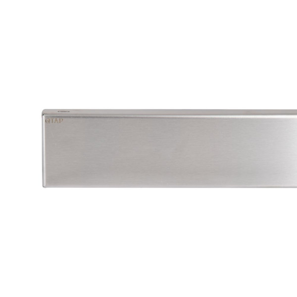 Трап из нержавеющей стали Qtap Taurus Tile400 линейный с сухим затвором под плитку5