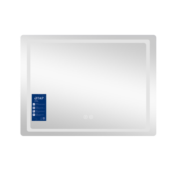 Дзеркало Qtap Mideya (DC-F614) 700х500 з LED-підсвічуванням Touch, з антизапотіванням, димером QT2078NCF07050W4