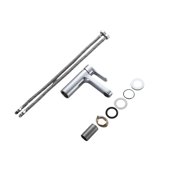 Змішувач латунний для раковини Lidz Astra 001F (k35) LDAST001FCRM48085 Chrome9