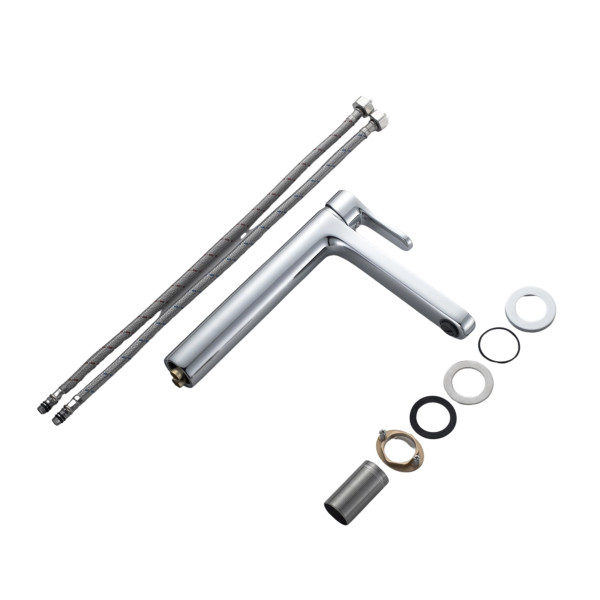 Змішувач латунний для раковини Lidz Astra 001FH високий (k35) LDAST001FHCRM48090 Chrome9