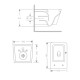 Унитаз подвесной Crow Rimless 485х340х330 мм, White, с сиденьем Slim Duroplast/ Soft-close/ Quick Release QT05335171RW Qtap2