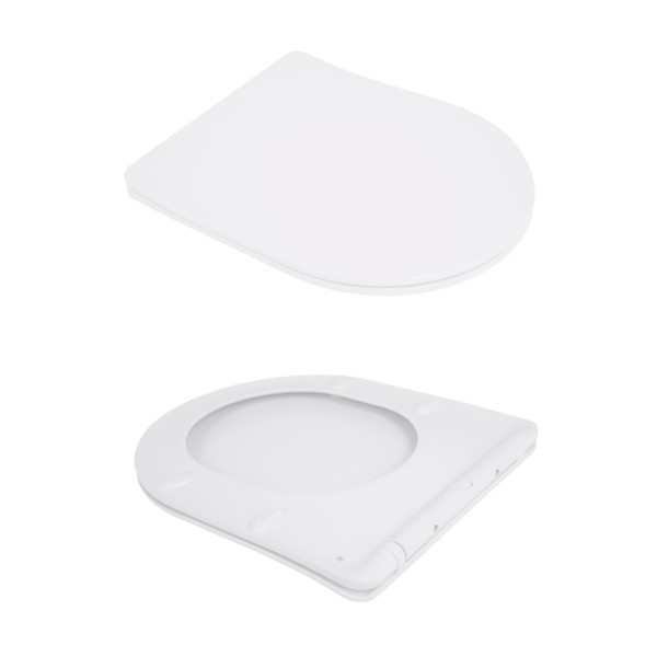 Унітаз підвісний Jay Rimless 485×360×320 мм, White, з сидінням Slim Duroplast/ Soft-close/ Quick Relase QT07335177RW Qtap7