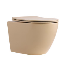 Унітаз підвісний Robin Ultra Quiet 490×365×325 мм, Beige, з сидінням Slim Duroplast / Soft-close / Quick Release QT13332381АSSB Qtap1