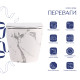 Унитаз подвесной Robin Ultra Quiet 490×365×325 мм, Marble, с сиденьем Slim Duroplast / Soft-close / Quick Release QT13332381АSMR Qtap3