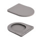 Унітаз підвісний Robin Ultra Quiet 490×365×325 мм, Stone Grey, з сидінням Slim Duroplast / Soft-close / Quick Release QT13332381АSSG Qtap8