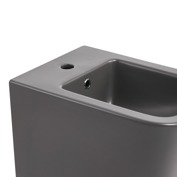 Біде підвісне Qtap Tern 520x350x330 мм, Anthracite QT17551303GAN6