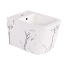Биде подвесное Qtap Tern 520x350x330 мм, Marble QT17551303GMR1