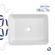 Раковина накладная Qtap Tern 480x370x135 мм, Marble, прямоугольная, с донным клапаном QT17116069MR4