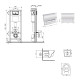 Готовое решение Qtap для ванной комнаты: подвесной унитаз Jay Ultra Quiet 520x360x320 + комплект инсталляции Nest 4 в 1 (линейная клавиша Chrome)2