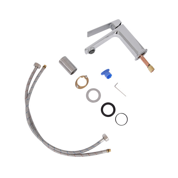 Змішувач для раковини низький Qtap Capricorn, Chrome (k26) QTCAP1060102C482197