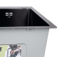 Lidz Handmade H5050HB Мийка для кухні інтегрована Decor Black PVD Honeycomb 2,5/0,5 мм LDH5050BDECPVD483696