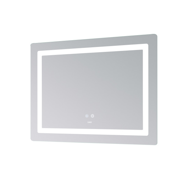 Зеркало Lidz Kubis (KU2) 800х600 с LED-подсветкой Touch, с антизапотеванием, с диммером, рег. яркости LD78LF9047080484466