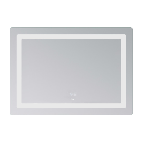 Дзеркало Lidz Kubis (KU2) 1000х800 з LED-підсвічуванням Touch, з антизапотіванням, з димером, рег. яскравості LD78LF61410080484504