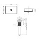 Комплект Qtap Virgo N: Раковина накладная 560x380x130 мм, White, прямоугольная + Донный клапан Pop-up PU022