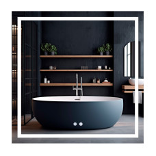 Зеркало Qtap Mideya (MI1) 800x800 с LED-подсветкой Touch, с антизапотеванием, диммером, рег. яркости QT2078NCF8080484771
