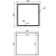 Дзеркало Qtap Mideya (MI1) 800x800 з LED-підсвічуванням Touch, з антизапотіванням, димером, рег. яскравості QT2078NCF8080484772