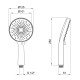 Лейка для ручного душа Lidz Niagara 32 120 мм округлая LDNIA32GRP48536 Graphite2