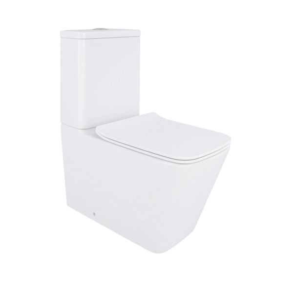 Унитаз-компакт Qtap Crow Eco безободковый с сиденьем Soft-close QTCRO27W487501