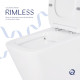 Унитаз-компакт Qtap Crow Eco безободковый с сиденьем Soft-close QTCRO27W487506