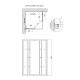 Душевая кабина Lidz Wawel SC90x90.SAT.LOW.DGR, стекло темне тонированное 4 мм без поддона2