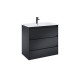 Шафка з умивальником Alpine Unik 800 Black matt A852017532 Roca1