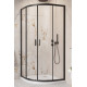 Комплект душова кабіна Alienta A 90х90 Black піддон Tinos A Compact сифон HC26CLMB Black RADAWAY1
