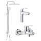 Набір змішувачів для ванни 3 в 1 Eurosmart UA123246R1 Grohe1