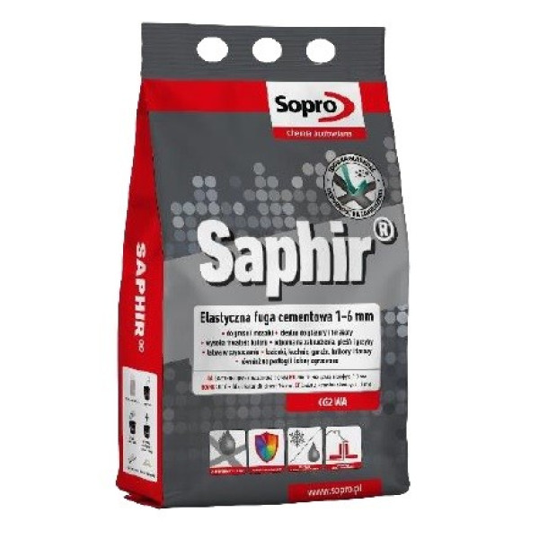 Затирка для швів Sopro Saphir 9521А коричневий №52 (2 кг)1