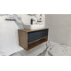 Шафка під умивальник Milan 1000 чорний Fancy Marble1