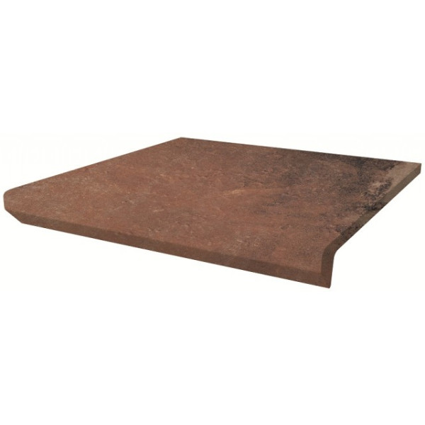 Сходинка з капіносом пряма Scandiano Rosso 30x33 код 6850 Ceramika Paradyz1