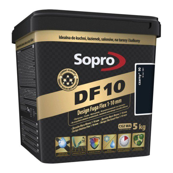 Затирка для швів Sopro DF 10 1061 чорна №90 (5 кг)1