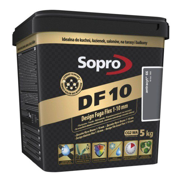 Затирка для швів Sopro DF 10 1060 антрацит №66 (5 кг)1