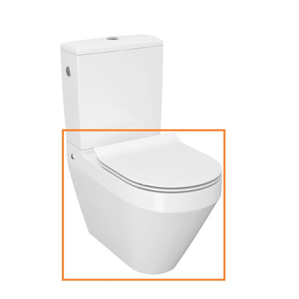 Унітаз підлоговий Crea Oval CleanOn з кришкою Slim дюропласт soft close (CCCZ1005956213) Cersanit1