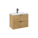 Шафка з умивальником Reef 800 Light Oak A857955464+A3272A4000 Roca1