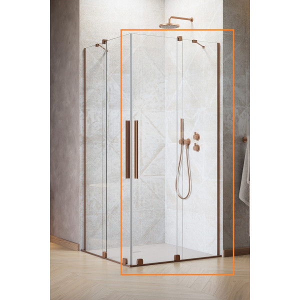 Душова кабіна (половина) Furo KDD 90 R Brushed Copper RADAWAY1