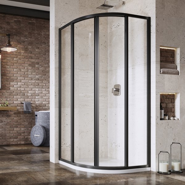 Душова кабіна напівкругла SUPERNOVA SKCP4-90 1950 Transparent Black 3117O302Z1 RAVAK1