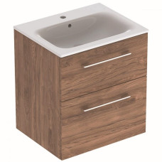 Шафка з умивальником 60 Selnova Square Slim rim Walnut 501.238.00.1 Geberit1