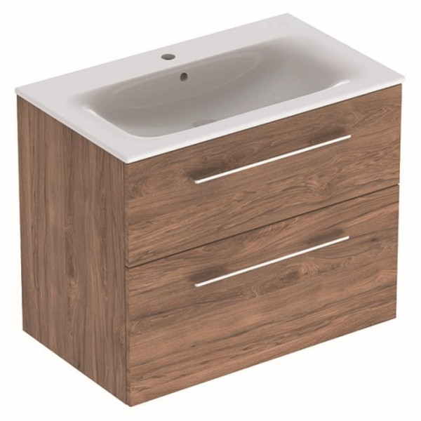 Шафка з умивальником 80 Selnova Square Slim rim Walnut 501.242.00.1 Geberit1