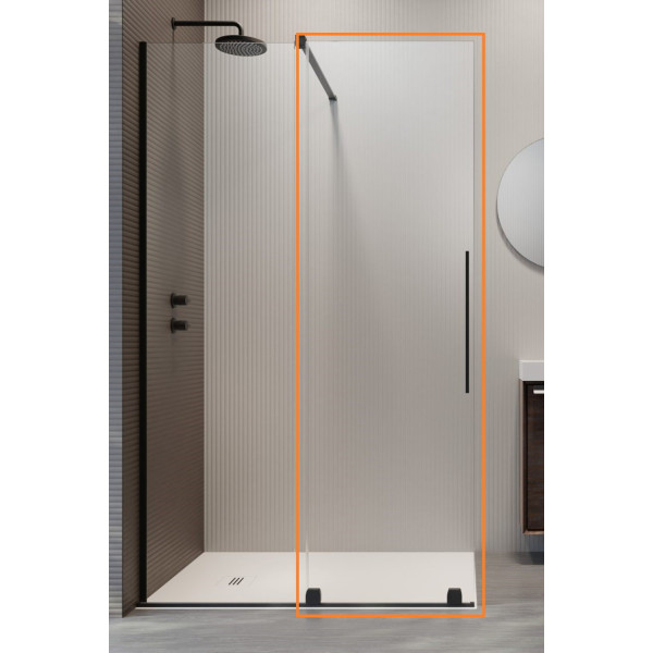 Душові двері Furo Black Walk-in 838 L RADAWAY1