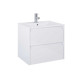 Шафка з умивальником Claudia 600 White Glossy A857794806+A3272A3000 Roca1