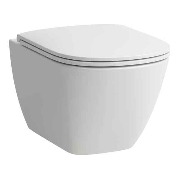 Унітаз підвісний LUA Rimless Silent Flush 52 см з кришкою soft-close H8660820000001 LAUFEN1