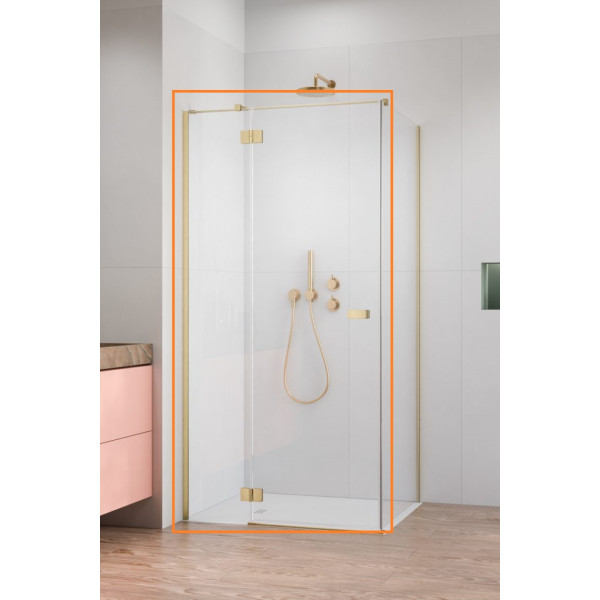 Душові двері Garda Brushed Gold KDJ 120 ліві RADAWAY1