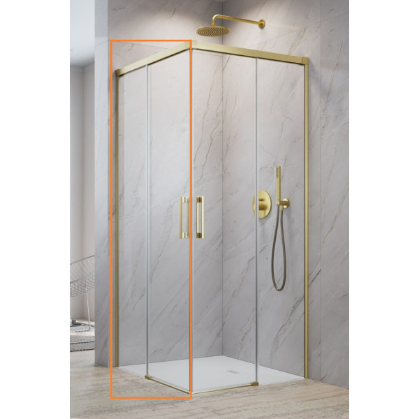 Душова кабіна (половина) Idea 6 Brushed Gold KDD 90 ліва RADAWAY1