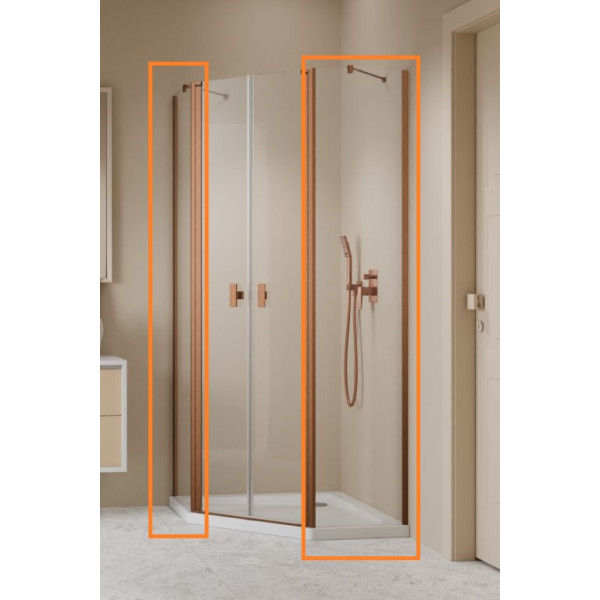 Комплект бокових стінок Nes 6 Brushed Copper PTD 90 RADAWAY1