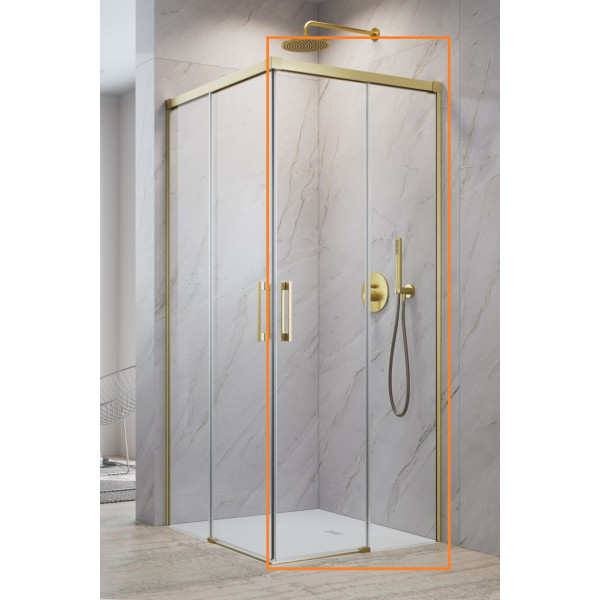 Душова кабіна (половина) Idea 6 Brushed Gold KDD 90 права RADAWAY1