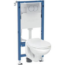Комплект Інсталяція для унітаза Duofix Pro 20 + Унітаз Idol з кришкою 118.315.21.3 Geberit1