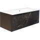 Шафка під умивальник Tile Black 1000 Shinestone Black Air-Line1